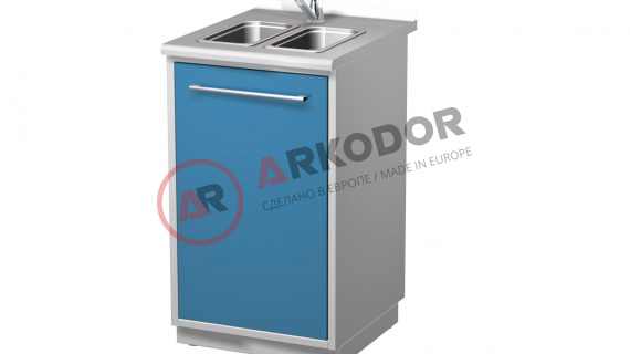 Металлическая тумба AR-04 (Двойная мойка)